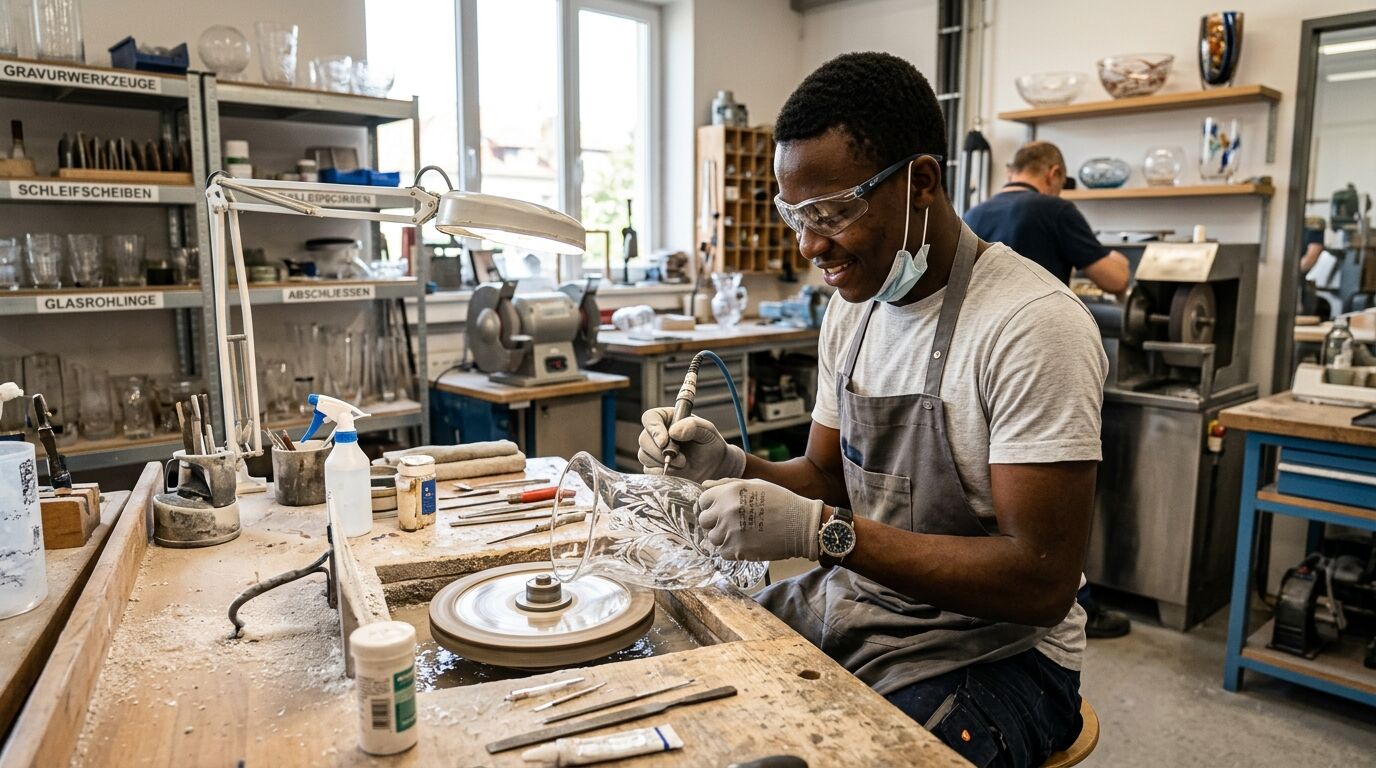 Berufsbild Glasveredler/in - Schliff und Gravur