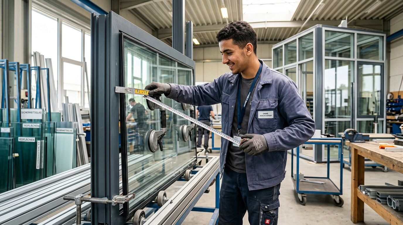 Berufsbild Glaser/in - Fenster- und Glasfassadenbau
