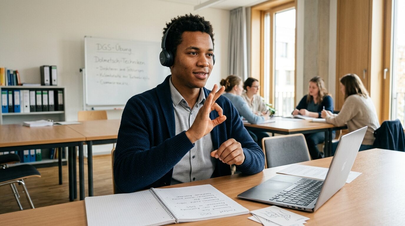 Berufsbild Gebärdensprachdolmetschen (weiterführend)