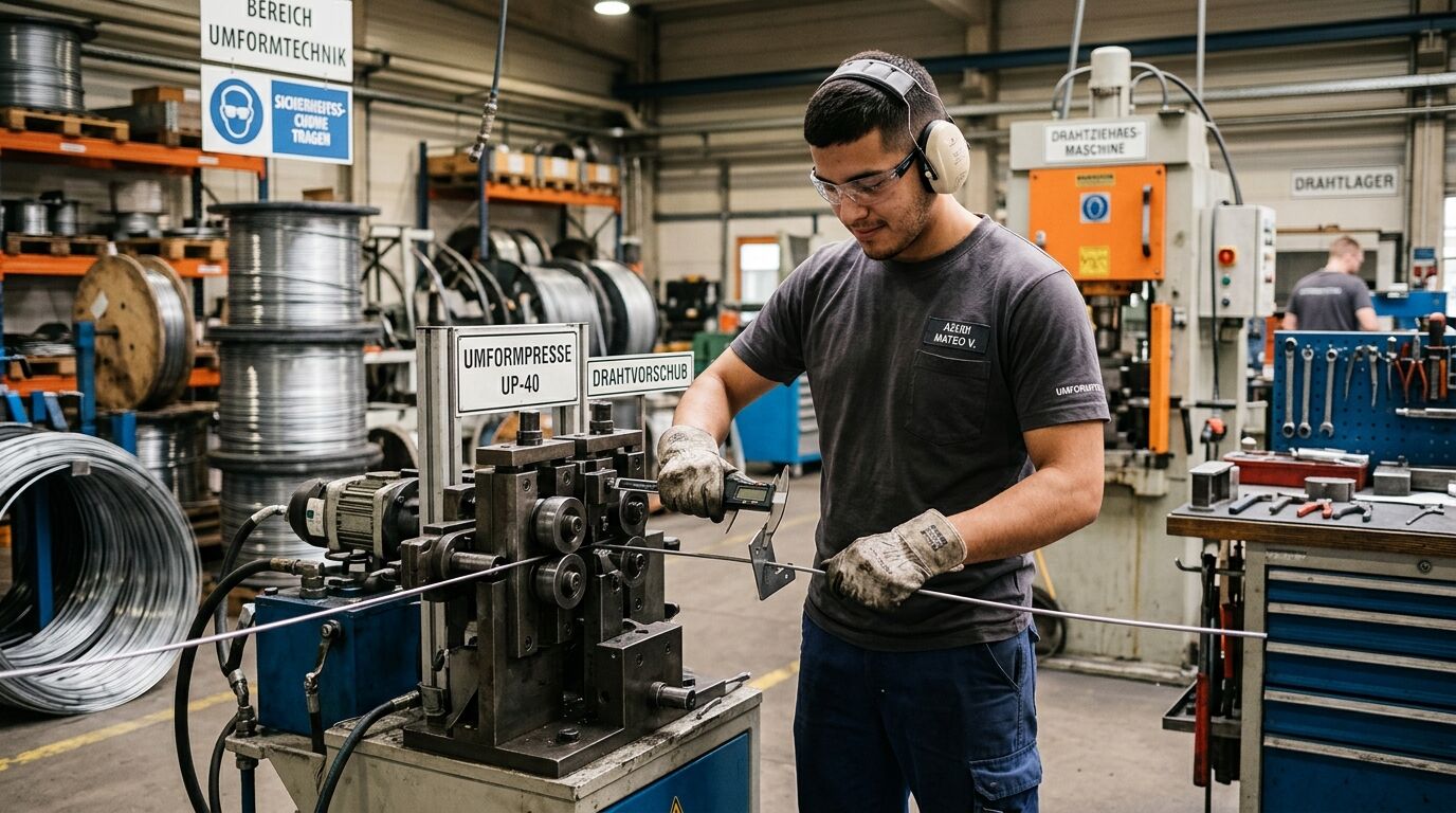 Berufsbild Fachkraft für Metalltechnik - Umform- und Drahttechnik