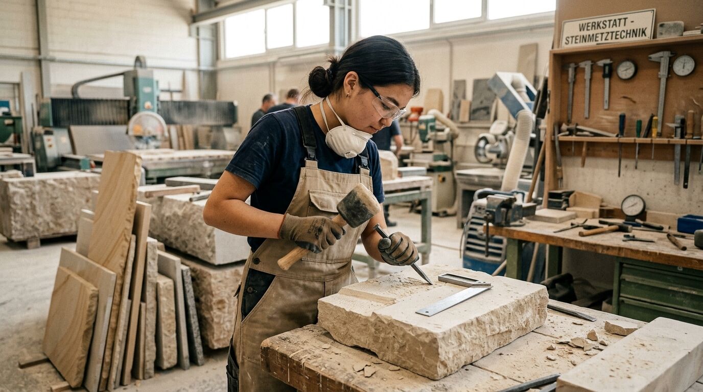 Berufsbild Naturwerksteinmechaniker/in - Steinmetztechnik