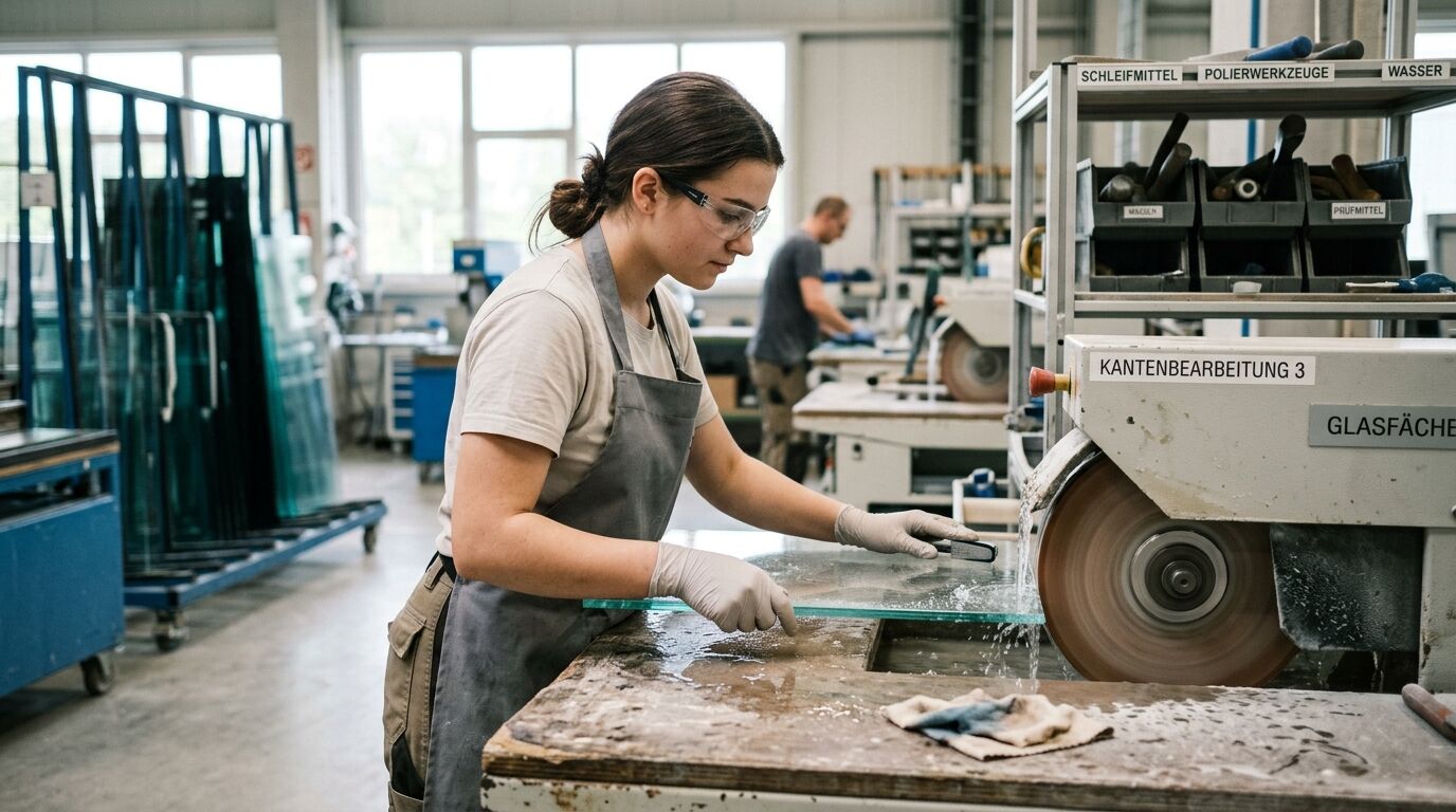 Berufsbild Glasveredler/in - Kanten- und Flächenveredlung