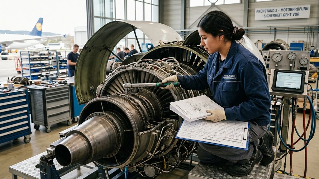 Berufsbild Fluggerätmechaniker/in - Triebwerkstechnik