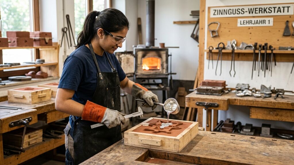 Berufsbild Metall- und Glockengießer/in - Zinngusstechnik