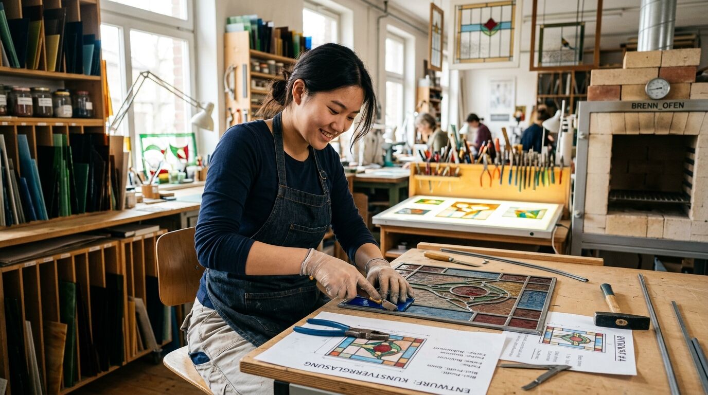 Berufsbild Glasveredler/in - Glasmalerei und Kunstverglasung