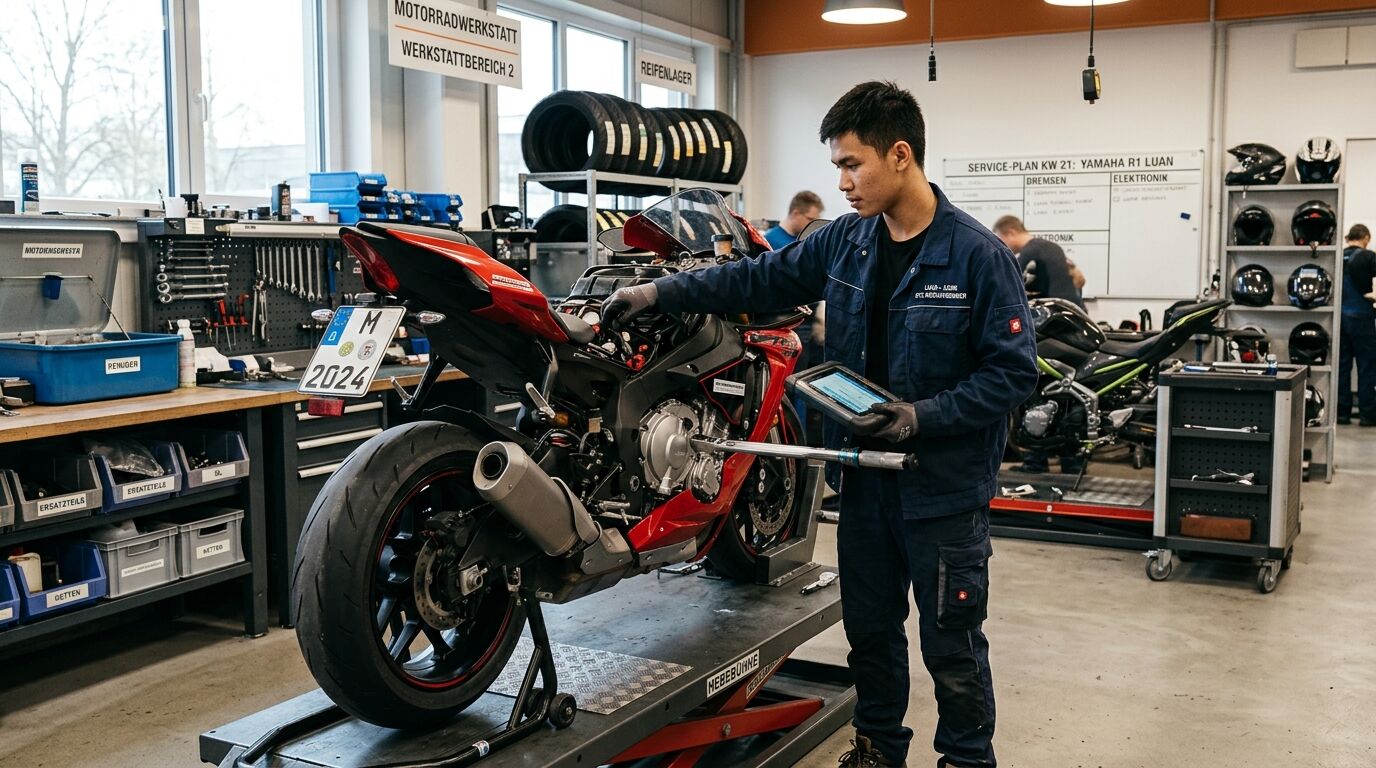 Berufsbild Kraftfahrzeugmechatroniker/in - Motorradtechnik