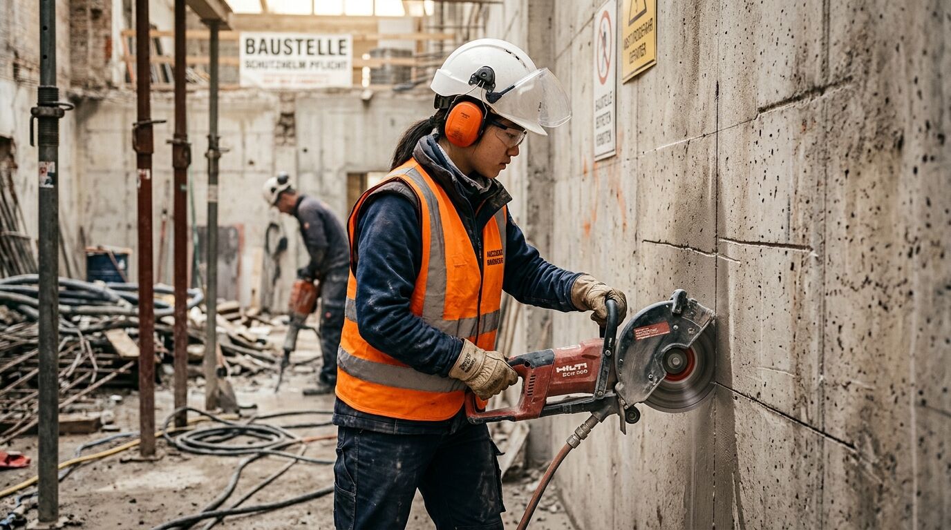 Berufsbild Bauwerksmechaniker/in für Abbruch und Betontrenntechnik