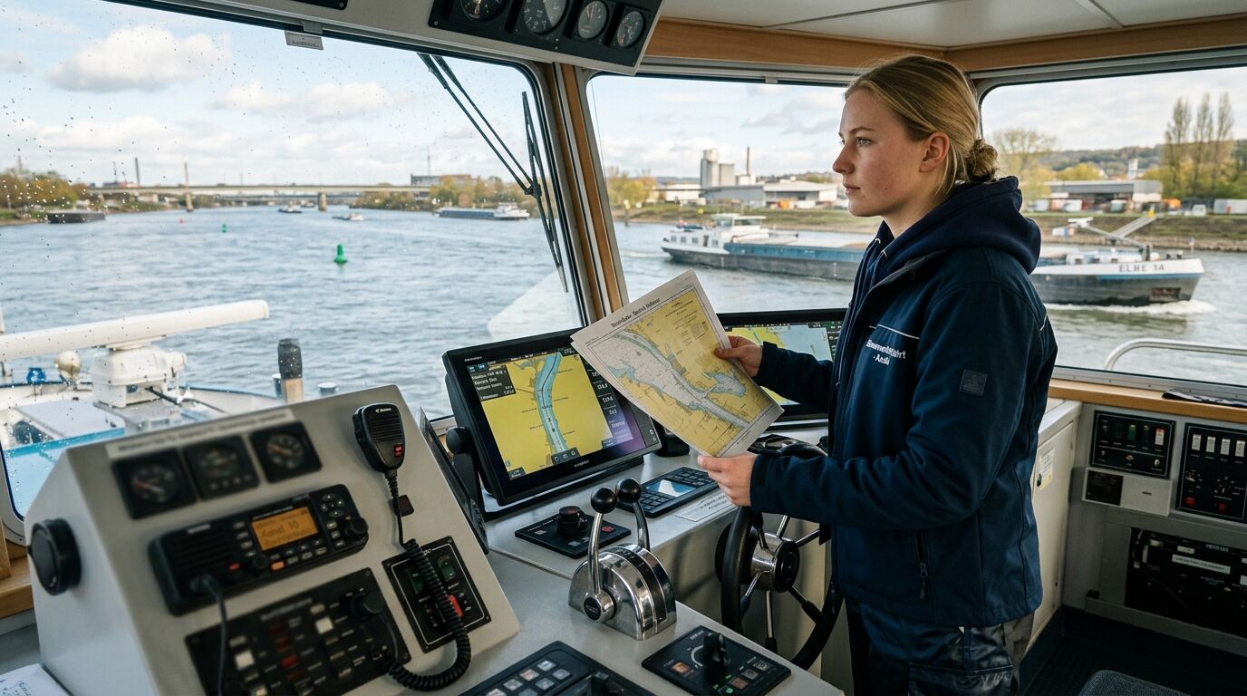 Berufsbild Binnenschifffahrtskapitän/in