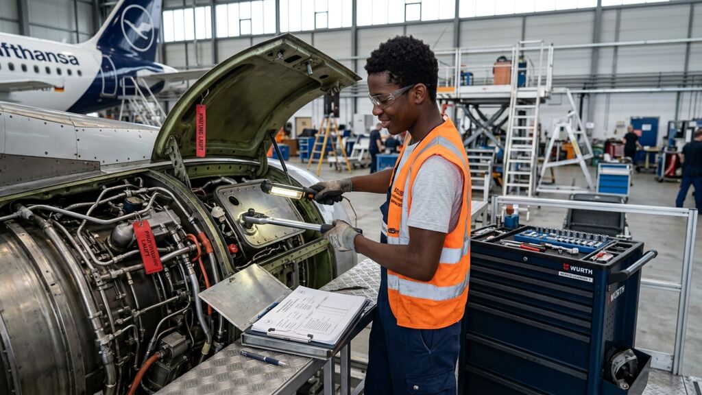 Berufsbild Fluggerätmechaniker/in - Instandhaltungstechnik